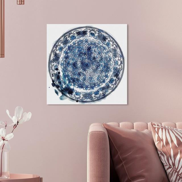 'Vintage Plate Iii' Graphic Art on Wrapped Canvas East Urban Home Size: 91.4 cm H x 91.4 cm W x 3.8 cm D on Productcaster.