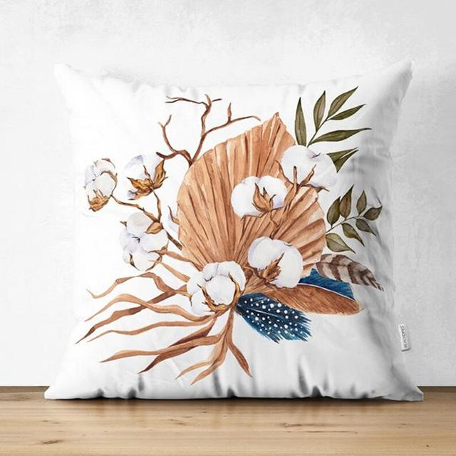 Heiderose Indoor/Outdoor Floral Square Scatter Cushion Cover East Urban Home on Productcaster.