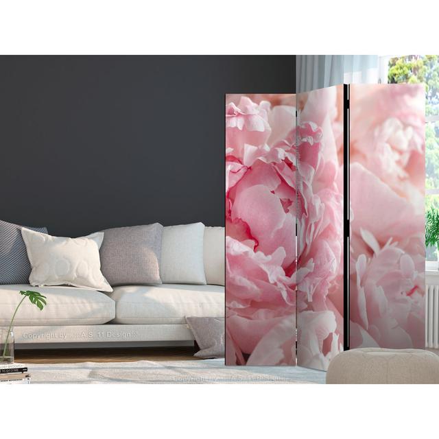 Paravent Sweet Peonies mit 3 Paneelen East Urban Home on Productcaster.