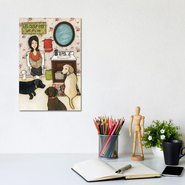 Life Of A Lab by Jamie Morath - Wrapped Canvas Print ClassicLiving Size: 30.48cm H x 20.32cm W x 1.91cm D on Productcaster.