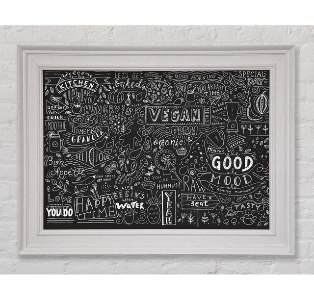 Vegan Good Mood - Single Picture Frame Print Latitude Vive Size: 84.1cm H x 142.2cm W on Productcaster.