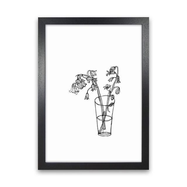 Bluebells by Carissa Tanton - Drawing Print on Paper Ophelia & Co. Size: 46cm H x 34cm W x 3cm D, Frame Option: Black Framed on Productcaster.