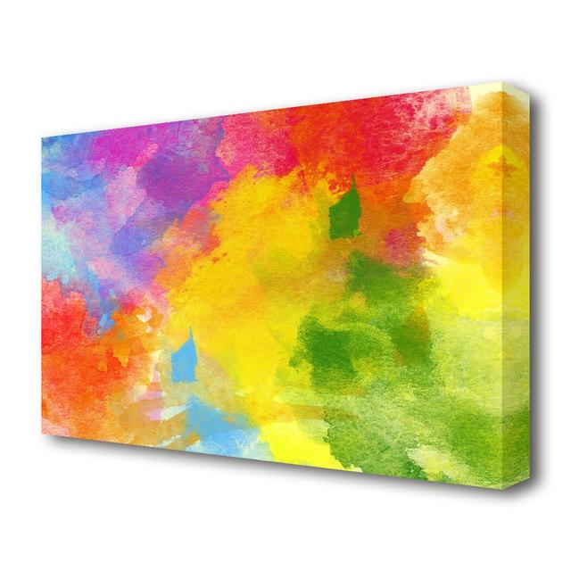 'Rainbow Clouds' Painting Print on Canvas East Urban Home Size: 66 cm H x 101.6 cm W on Productcaster.