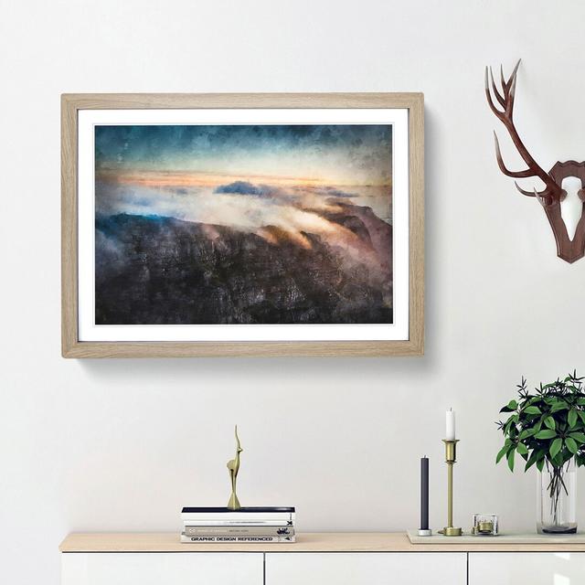 Cable Mountain South Africa - Picture Frame Painting Print East Urban Home Frame Option: Oak Framed, Size: 33cm H x 45cm W x 2cm D on Productcaster.