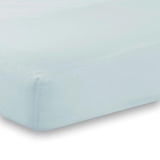 Izyan 144 Thread Count Fitted Sheet 17 Stories Colour: Duck Egg, Size: Double (4'6) on Productcaster.