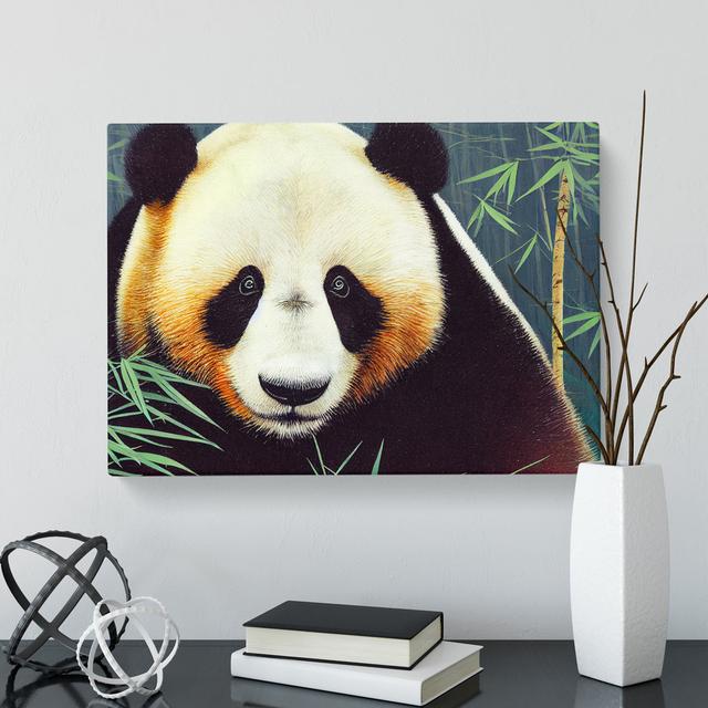 Mysterious Panda - Wrapped Canvas Print World Menagerie on Productcaster.