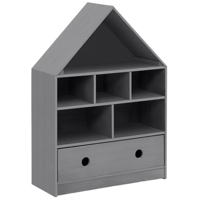 Cervantes Isabelle & Max 105Cm H X 75Cm W Toy Storage Kids Bookcase Isabelle & Max Colour: Grey on Productcaster.