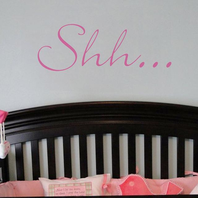 Shhh... Wall Sticker Maturi Colour: Pink on Productcaster.