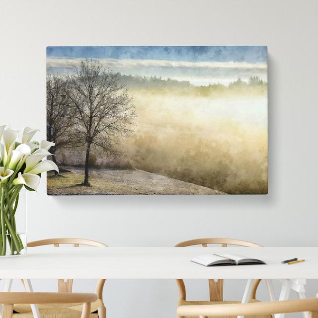 Winter Forest Vol.7 - Wrapped Canvas Graphic Art East Urban Home Size: 35cm H x 50cm W x 3cm D on Productcaster.