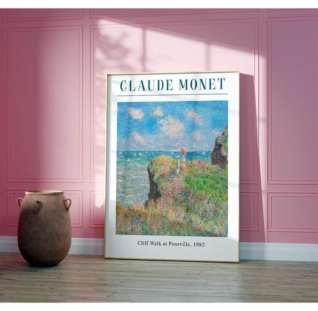 Monet Walk On The Cliff At Pourville - No Frame Print Epic Canvas Ltd Size: 42cm H x 29cm W x 1cm D on Productcaster.