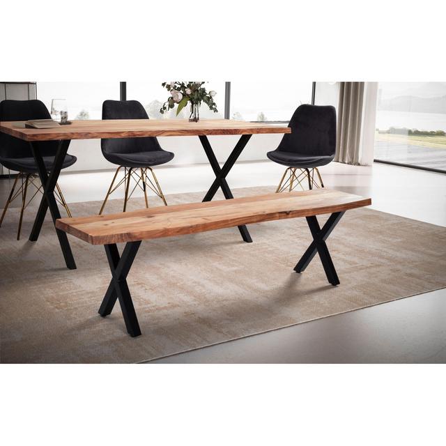 Grantsburg Wood Bench Union Rustic Size: 45cm H x 160 cm W x 40 cm D on Productcaster.