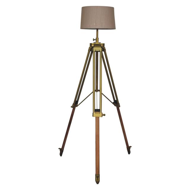 Adeliya 122Cm Chrome Tripod Floor Lamp Single Williston Forge on Productcaster.