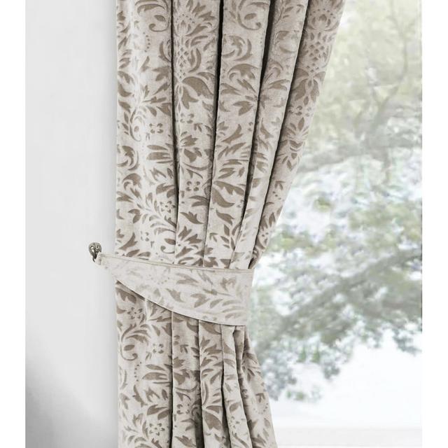 Sevanna Polyester Room Darkening No Tie Back Pair (Set of 2) Mercer41 Curtain Colour: Natural on Productcaster.