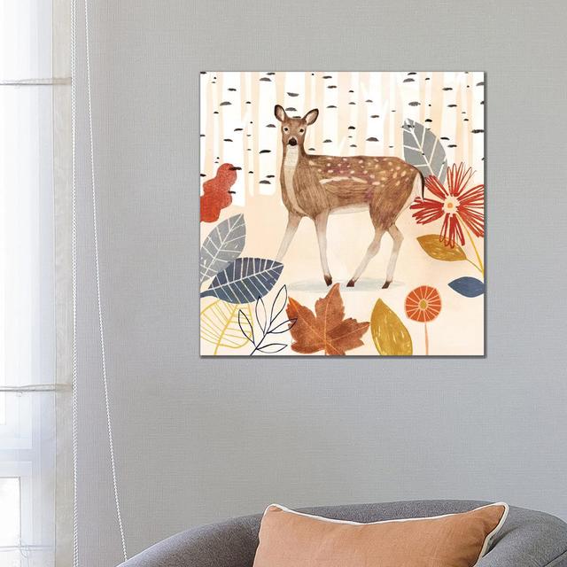 Cozy Autumn Woodland II by Victoria Borges - Wrapped Canvas Gallery-Wrapped Canvas Giclée Union Rustic Size: 66.04cm H x 66.04cm W x 3.81cm D on Productcaster.