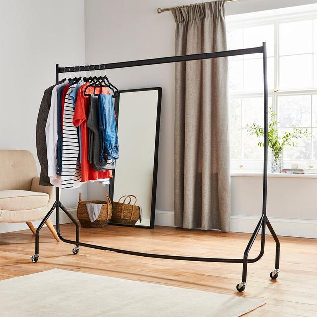 Clothes Rail Superior Heavy Duty Rack With Wheels 6ft Long x 5ft Tall Wayfair Basics on Productcaster.