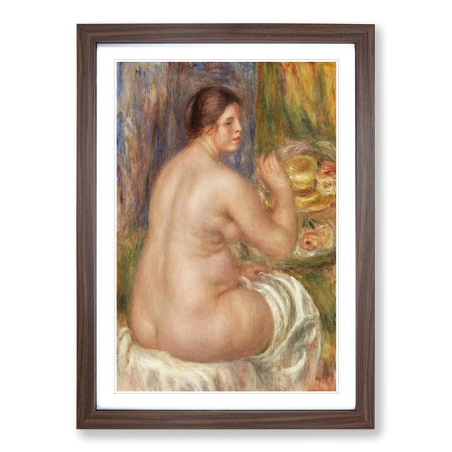 Nude Vol.2 by Pierre-Auguste Renoir - Picture Frame Painting East Urban Home Size: 65cm H x 48cm W x 2cm D, Frame Option: Walnut Framed on Productcaster.