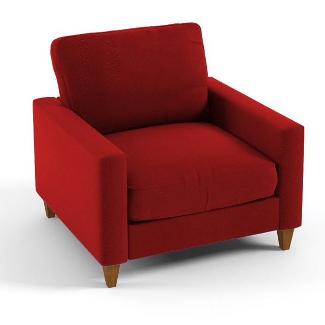 Mizpah Armchair Latitude Run Upholstery: Red on Productcaster.