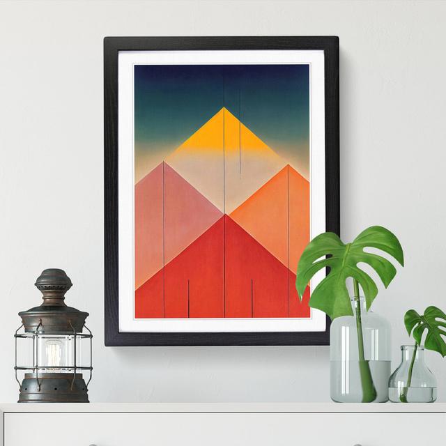 Simple Pyramid Art - Single Picture Frame Graphic Art Metro Lane Size: 64cm H x 46cm W x 2cm D, Frame Option: Oak on Productcaster.