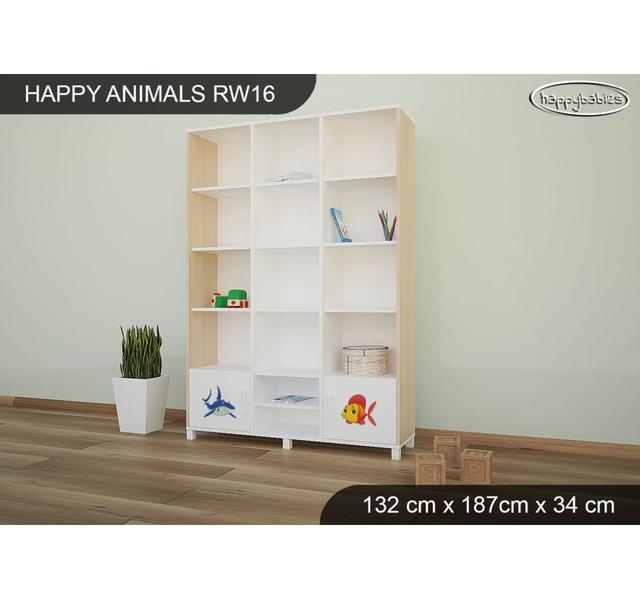 187cm H X 132cm W Kids Bookcase Happy Babies Colour: Light Pear on Productcaster.