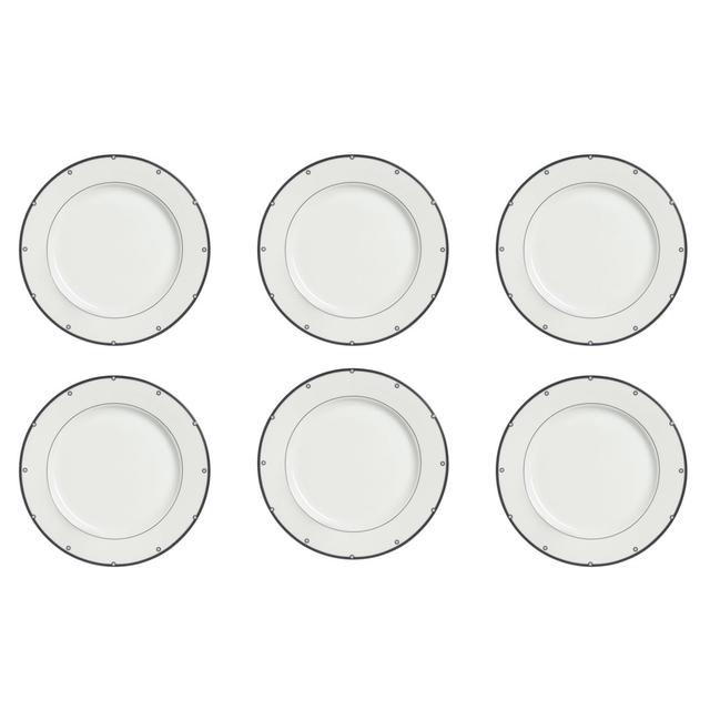 Speiseteller-Set Shadow aus Bone China (Set of 6) Elia on Productcaster.