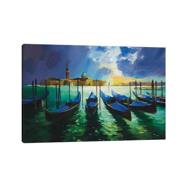 Autumn In Venice by Vasyl Khodakivskyi - Wrapped Canvas Painting Breakwater Bay Size: 66.04cm H x 101.6cm W x 3.81cm D on Productcaster.