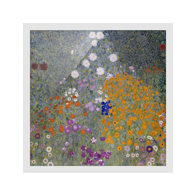 Peasant Garden by Gustav Klimt - Picture Frame Painting Rosalind Wheeler Size: 50cm H x 50cm W x 2cm D, Frame Option: White Framed on Productcaster.