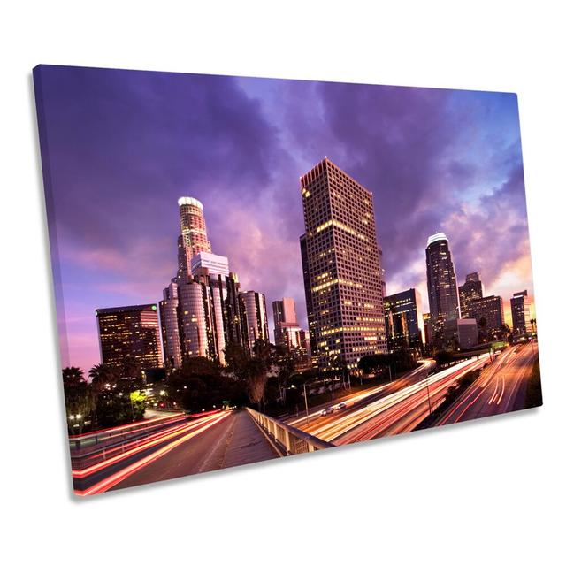 Los Angeles California City - Wrapped Canvas Print Ebern Designs Size: 50.8cm H x 76.2cm W on Productcaster.