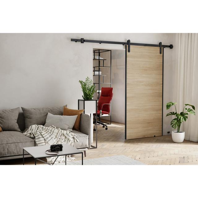 Door Brayden Studio Size: 96cm x 205cm, Door Finish: Beige on Productcaster.