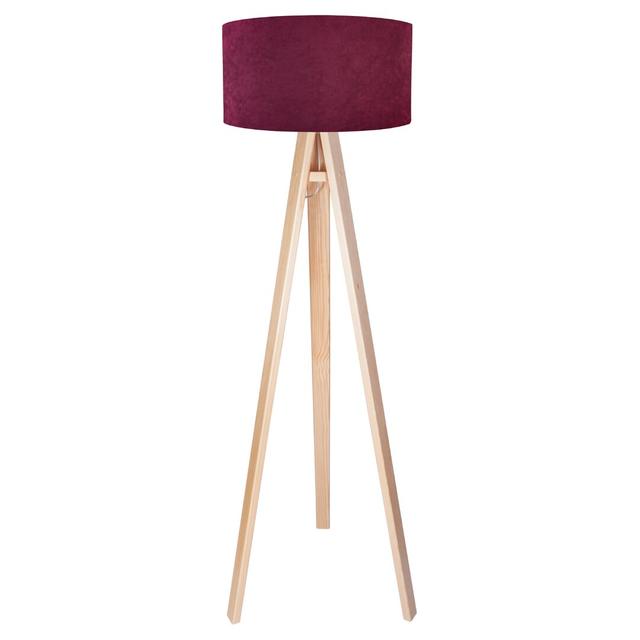 Anmoore 140cm Tripod Floor Lamp 17 Stories Base Finish: Natural, Shade Colour: Gold on Productcaster.