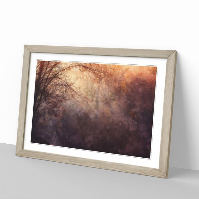 Sunlight Forest Vol.1 - Picture Frame Painting East Urban Home Frame Option: Oak Framed, Size: 36cm H x 48cm W x 2cm D on Productcaster.