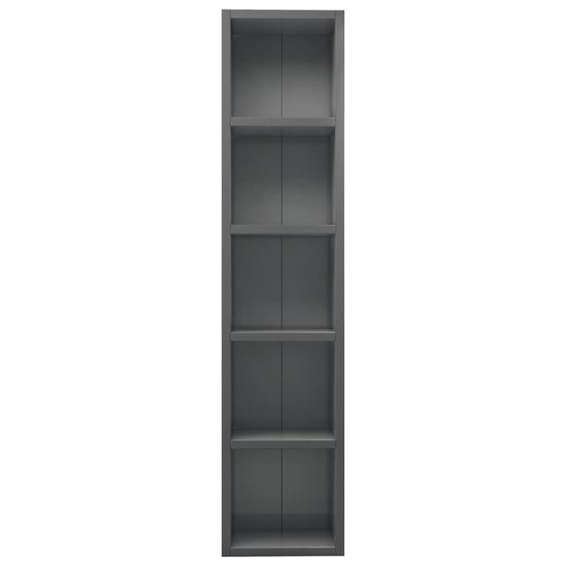 Multimedia Storage Rack 17 Stories Colour: Gloss Grey on Productcaster.