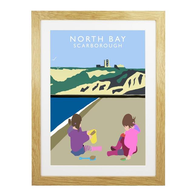 North Bay 3' by Richard O'Neil - Print East Urban Home Format: Oak Wood Frame, Size: 43.5 cm H x 33.5 cm W x 2.2 cm D on Productcaster.