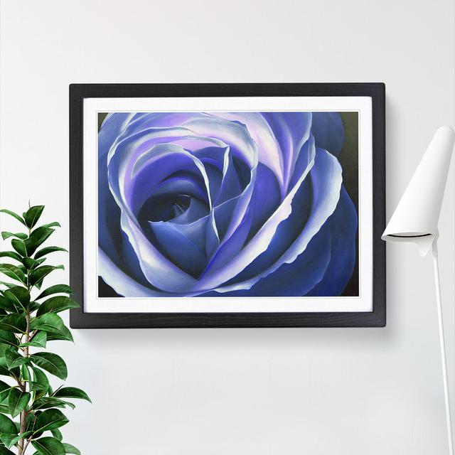 Pristine Rose Flower - Picture Frame Graphic Art Fairmont Park Size: 34cm H x 46cm W x 2cm D, Frame Colour: Black Framed on Productcaster.