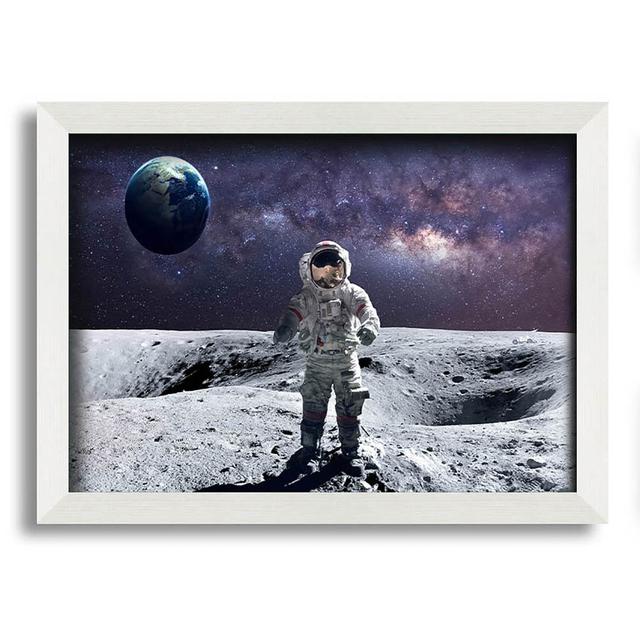 Man on the Moon - Single Picture Frame Art Prints Latitude Run Size: 59.7cm H x 84.1cm W x 10cm D on Productcaster.