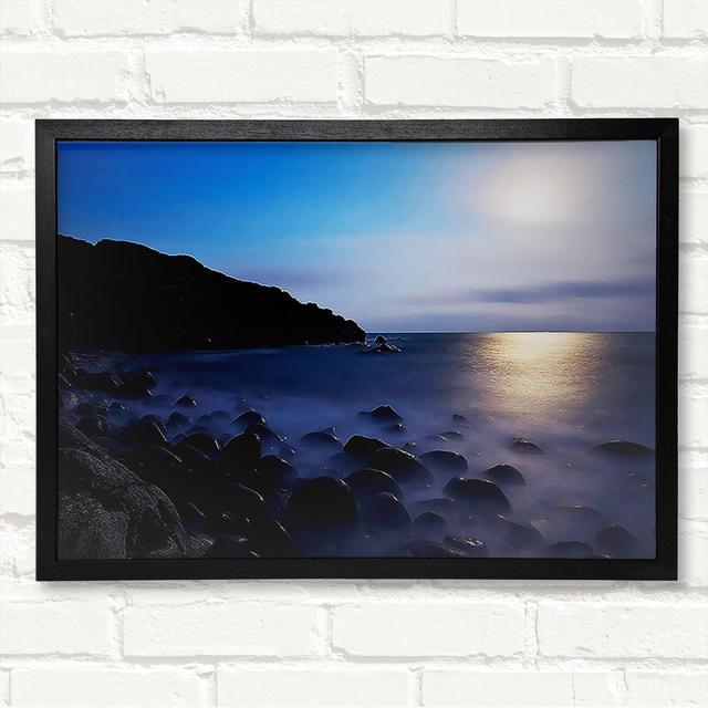 Mist Of The Ocean Rocks At Daybreak Framed Print House of Hampton Size: 29.7cm H x 42cm W on Productcaster.