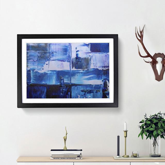 Abstract Art Painting Vol.463 by S.Johnson - Picture Frame Painting Print East Urban Home Frame Option: Black Framed, Size: 48cm H x 65cm W x 2cm D on Productcaster.