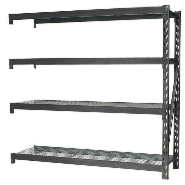 Shaunna 183cm 4 Shelf Shelving Unit Add-on Symple Stuff Size: 183cm H x 188.5cm W x 60cm D on Productcaster.