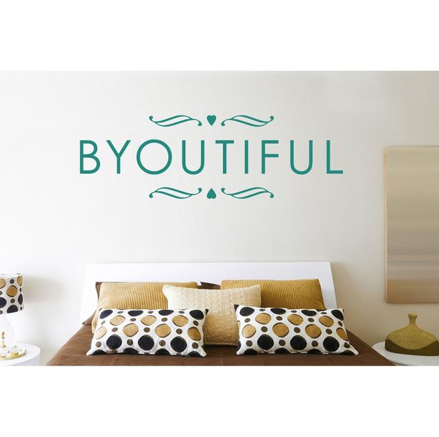 Wall Decal East Urban Home Colour: Aqua Green, Size: Medium on Productcaster.