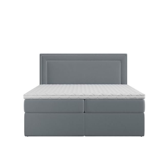 Boxspringbett Boretti mit Topper und Stauraum Brayden Studio Größe: 180 x 200 cm, Farbe: Dark Grey on Productcaster.