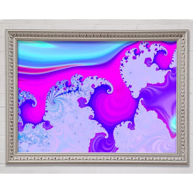 Psychedelic Wave Framed Print Bright Star Size: 59.7cm H x 84.1cm W x 3cm D on Productcaster.