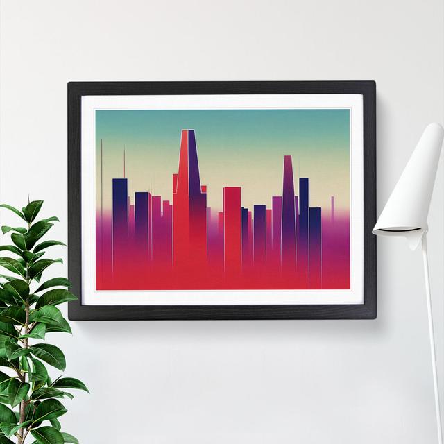 City Skyline Vol.3 - Single Picture Frame Print 17 Stories Size: 46cm H x 64cm W x 2cm D, Frame Colour: Black Framed on Productcaster.