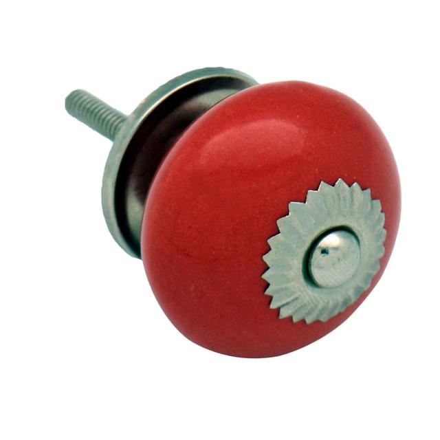 Nicola Spring - Round Ceramic Cabinet Knobs (Set of 24) Nicola Spring Finish: Red on Productcaster.