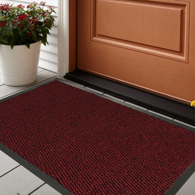 Caro Barrier Door Mat Sol 27 Outdoor Colour: Grey, Mat Size: 50cm W x 80cm L on Productcaster.