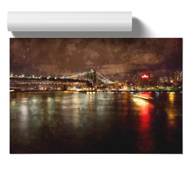 New York Skyline Vol.11 - Unframed Graphic Art East Urban Home Size: 30cm H x 42cm W x 0.1cm D on Productcaster.