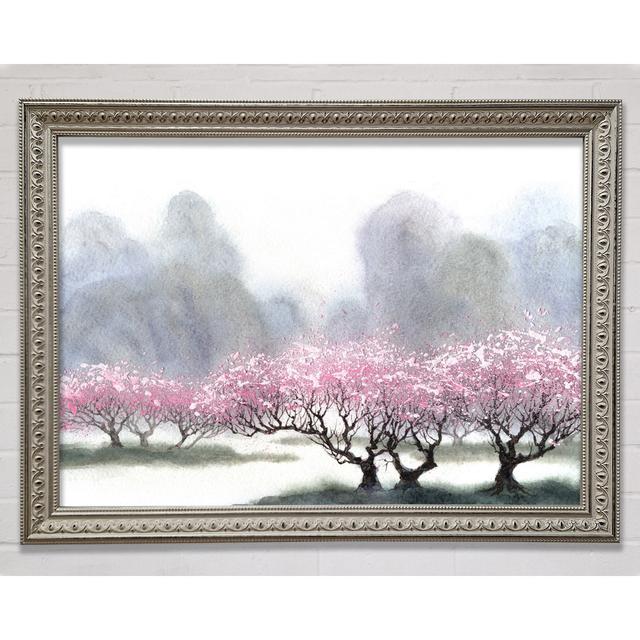 Pink Blossom Dusk - Print Bright Star Size: 29.7cm H x 42cm W on Productcaster.