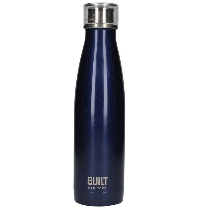 Built Perfect Seal 480ml Stainless Steel (18/8) Water Bottle Built Colour: Midnight Blue on Productcaster.