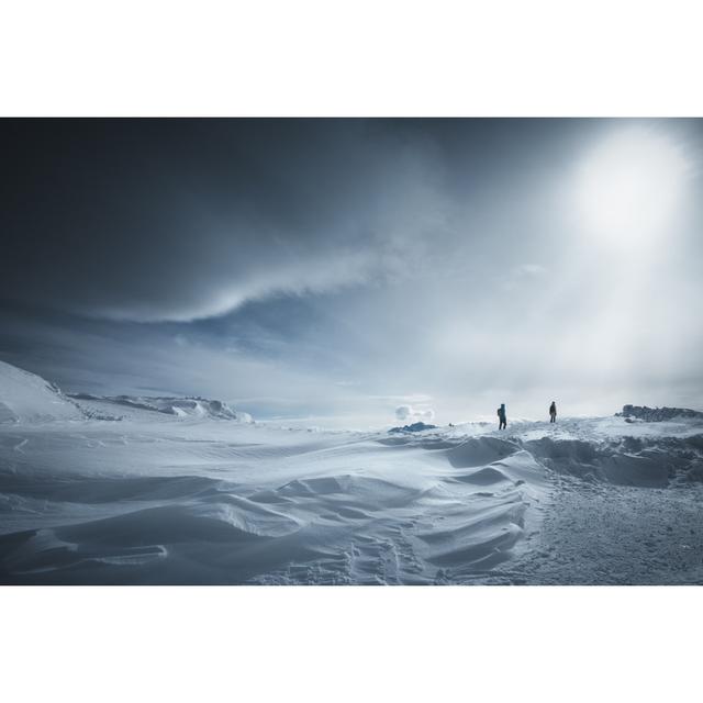 Winter Hike by Borchee - Wrapped Canvas Print 17 Stories Size: 51cm H x 76cm W x 3.8cm D on Productcaster.