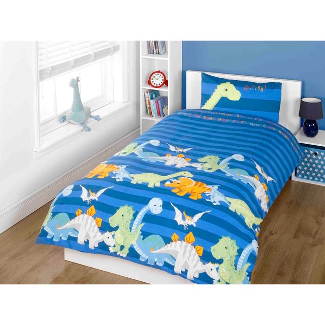 Pilsen Blue Duvet Cover Set Zoomie Kids Colour: Blue, Size: Toddler Duvet Cover + 1 Pillowcase (40 x 60) on Productcaster.