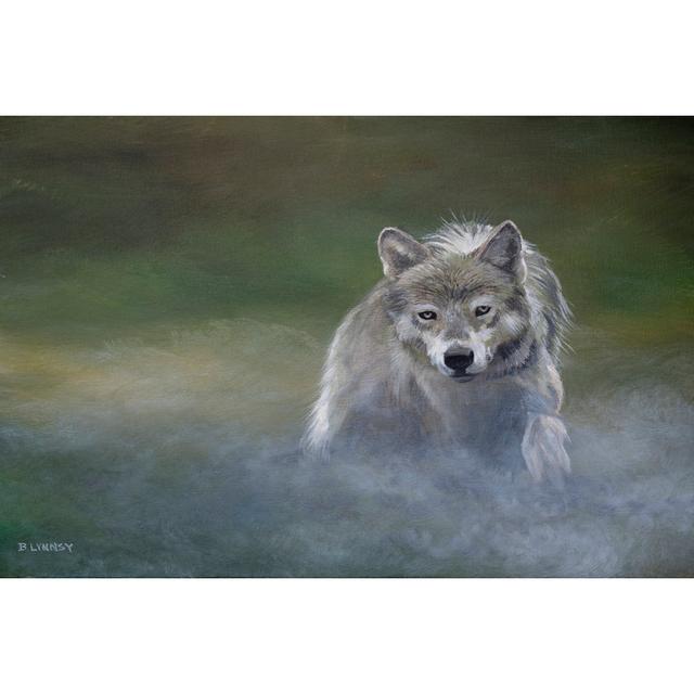 Misty Wild I by B. Lynnsy - Wrapped Canvas Painting Alpen Home Size: 30cm H x 46cm W on Productcaster.