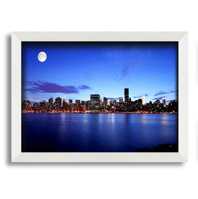 Laplace City by Moonlight - Single Picture Frame Art Prints Latitude Run Size: 21cm H x 29.7cm W x 10cm D on Productcaster.